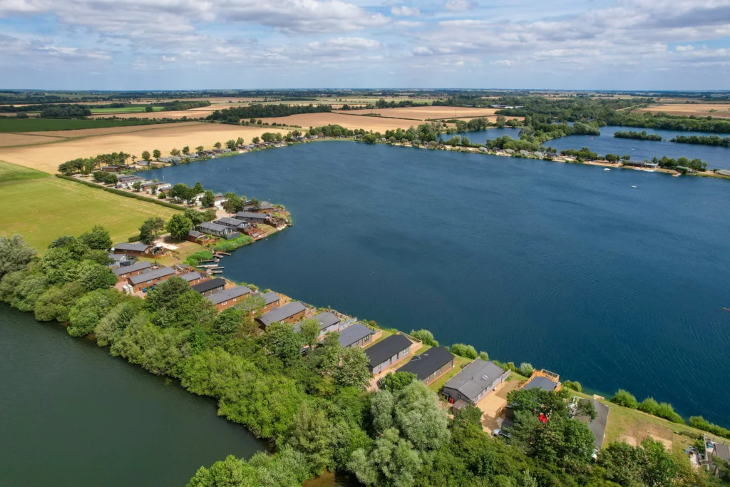 Aerial view of Tallington Lakes